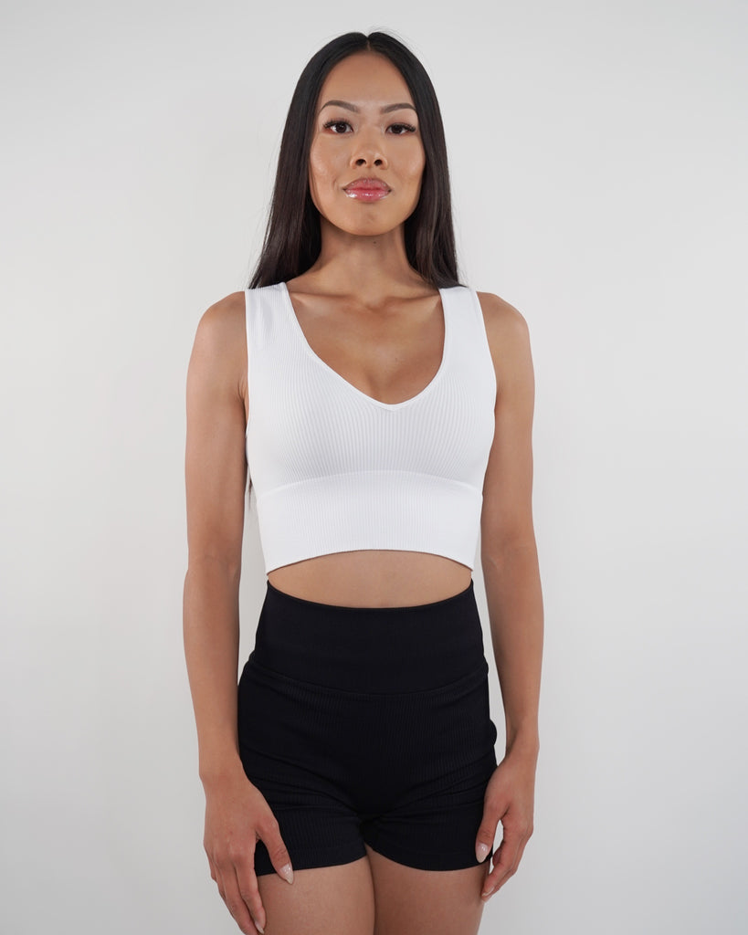 DEEP V CROP TOP