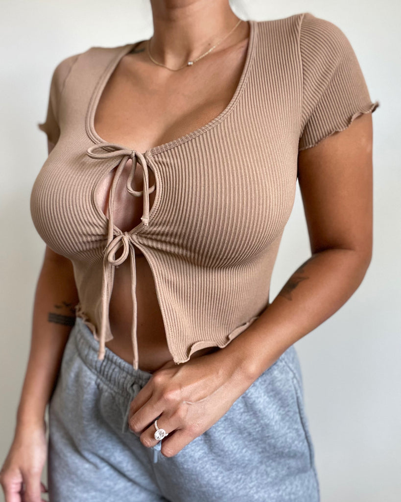 TIE FRONT TOP