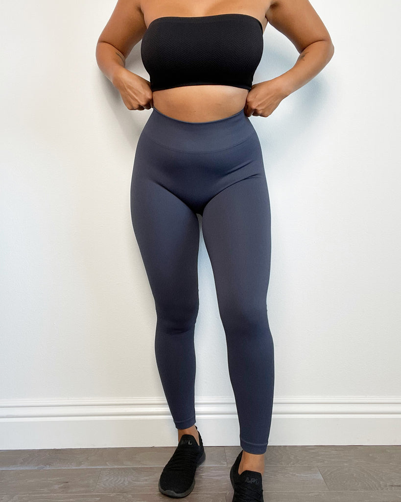 SEAMLESS RIB LEGGINGS