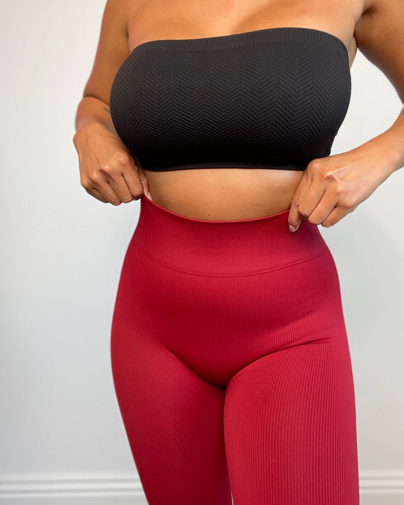 SEAMLESS RIB LEGGINGS